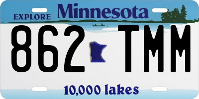 MN license plate 862TMM