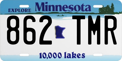 MN license plate 862TMR