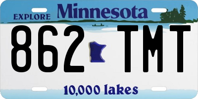 MN license plate 862TMT