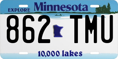 MN license plate 862TMU
