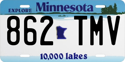 MN license plate 862TMV