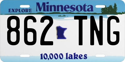 MN license plate 862TNG