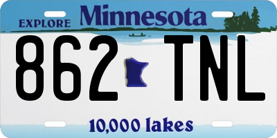 MN license plate 862TNL