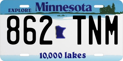 MN license plate 862TNM