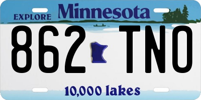 MN license plate 862TNO