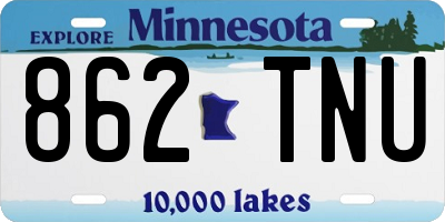 MN license plate 862TNU
