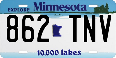 MN license plate 862TNV