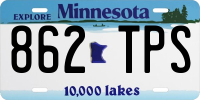 MN license plate 862TPS