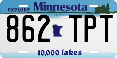 MN license plate 862TPT