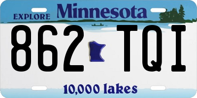 MN license plate 862TQI