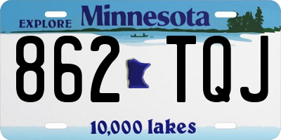MN license plate 862TQJ