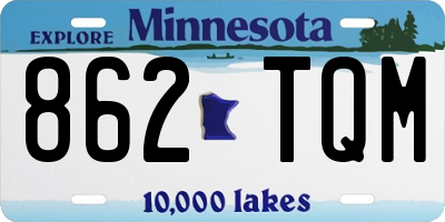 MN license plate 862TQM