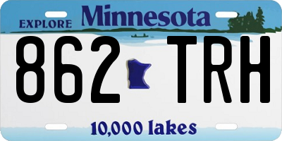 MN license plate 862TRH