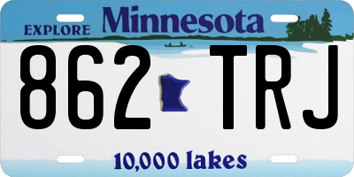MN license plate 862TRJ