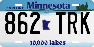 MN license plate 862TRK