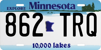 MN license plate 862TRQ