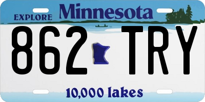 MN license plate 862TRY