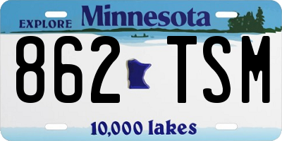 MN license plate 862TSM
