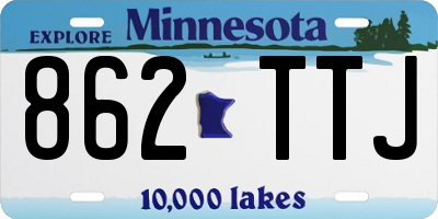 MN license plate 862TTJ