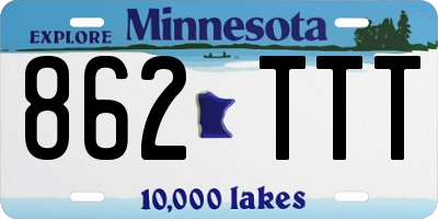 MN license plate 862TTT