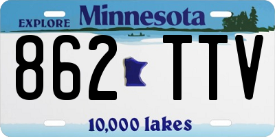 MN license plate 862TTV