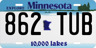 MN license plate 862TUB