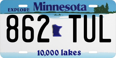 MN license plate 862TUL