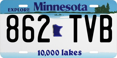 MN license plate 862TVB