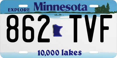 MN license plate 862TVF