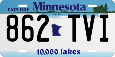 MN license plate 862TVI
