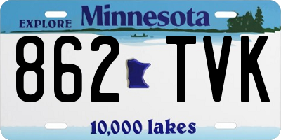 MN license plate 862TVK
