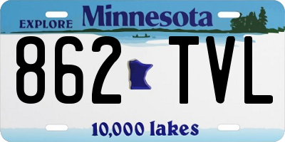 MN license plate 862TVL