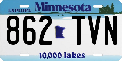 MN license plate 862TVN
