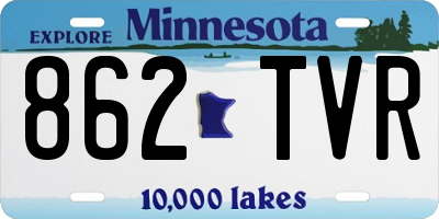MN license plate 862TVR