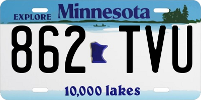 MN license plate 862TVU