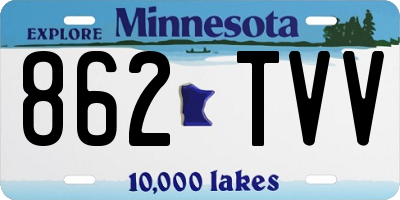 MN license plate 862TVV