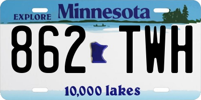MN license plate 862TWH