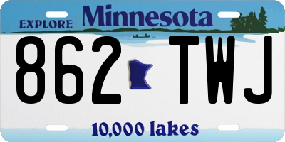MN license plate 862TWJ