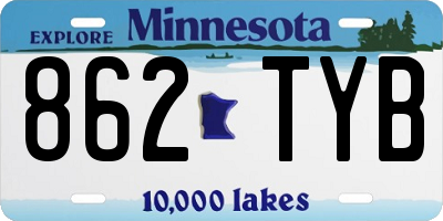 MN license plate 862TYB