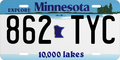 MN license plate 862TYC