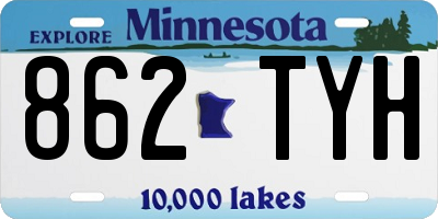 MN license plate 862TYH