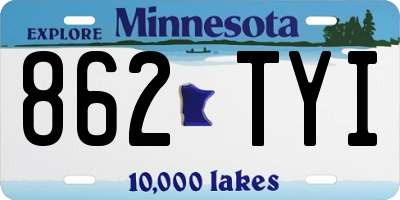 MN license plate 862TYI