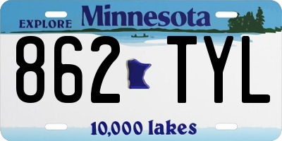 MN license plate 862TYL