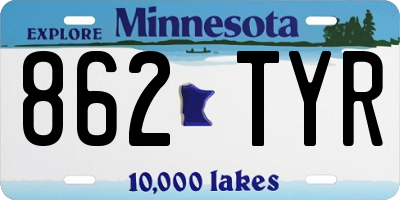 MN license plate 862TYR