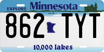 MN license plate 862TYT