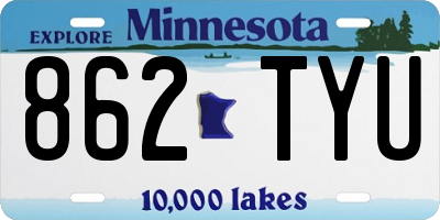 MN license plate 862TYU