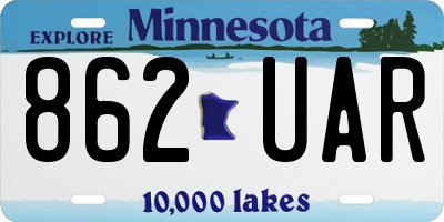 MN license plate 862UAR