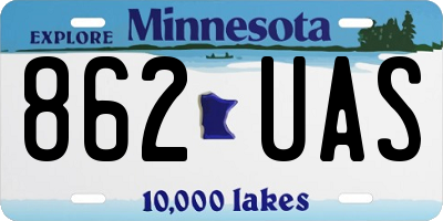 MN license plate 862UAS