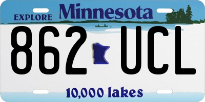 MN license plate 862UCL