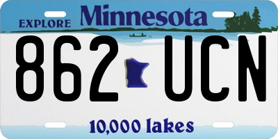 MN license plate 862UCN